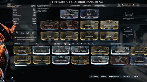 best mods for excalibur warframe.